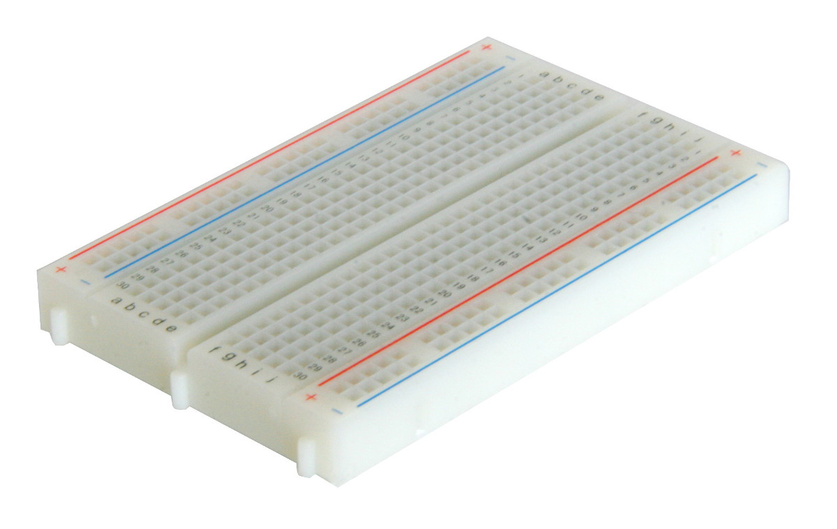 with Matching breadboard Pattern BB400 Solderless Plug-in BreadBoard Plus SB400 Solderable PC BreadBoard 400 Connection Points 
